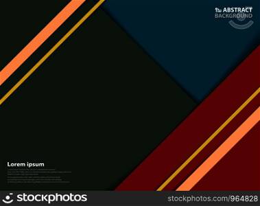 Abstract modern colorful pattern template with shadow background. You can use for design template of trendy artwork. illustration vector eps10