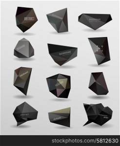 abstract modern crystal Label, bubble , can be used for website, info-graphics, banner.