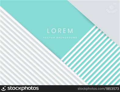 Abstract modern geometric backdrop background with textured grey and blue paper layers. Vector illustration