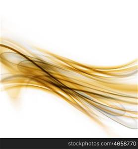 Abstract Modern Golden And White Waved Background