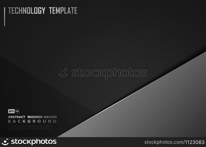 Abstract modern gradient black template design background. Use for poster, artwork, ad, banner, presentation, cover design. illustration vector eps10