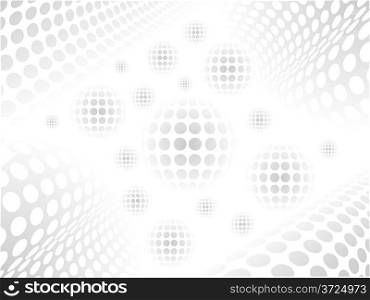 Abstract modern grayscale vector background with circle shapes.