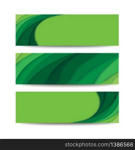 abstract modern green curve background vector illustration EPS10
