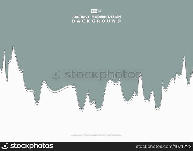 Abstract modern green wave line of contrast background. Use for ad, poster, artwork, template design, cover, annual report. illustration vector eps10