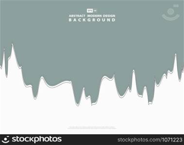 Abstract modern green wave line of contrast background. Use for ad, poster, artwork, template design, cover, annual report. illustration vector eps10
