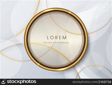 Abstract modern grey gradient waves overlap background with copy space for text. Minimal concept. Vector illustration