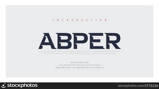 Abstract modern minimal alphabet fonts. Typography urban style for fun, sport, technology, fashion, digital, future creative logo font. vector illustration