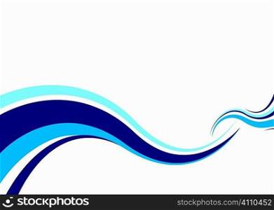 Abstract modern ocean wave ideal surf image with space for text