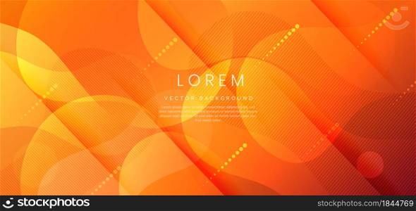 Abstract modern orange gradient fluid shape background with copy space for text. You can use for ad, poster, template, business presentation. Vector illustration