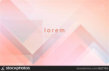 abstract modern shapes. Orange Pastel geometric shapes. creative minimalist. postcard or brochure cover design. gradient background