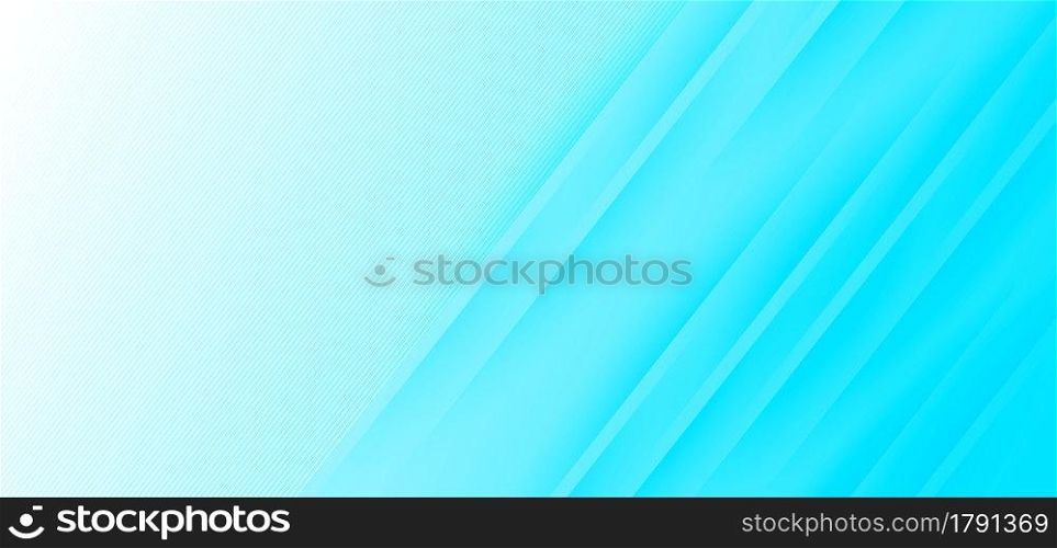 Abstract modern soft blue gradient digonal lines background with copy space for text. Vector illustration