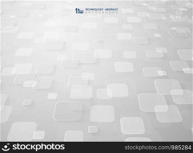 Abstract modern square of geometric pattern design for artwork. You can use for tech design, ad, poster, artwork. illustration vector eps10