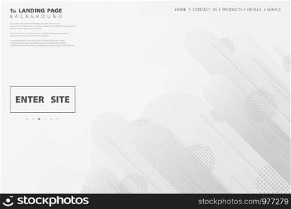 Abstract modern stripe line web landing page layout background. You can use for website page, poster, presentation. illustration vector eps10