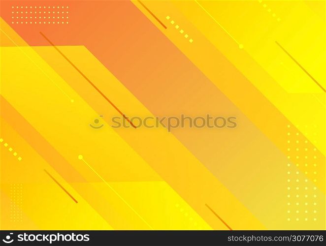Abstract modern stripes geometric diagonal yellow background. Vector illustration