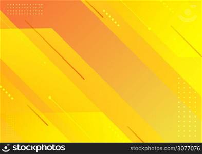 Abstract modern stripes geometric diagonal yellow background. Vector illustration