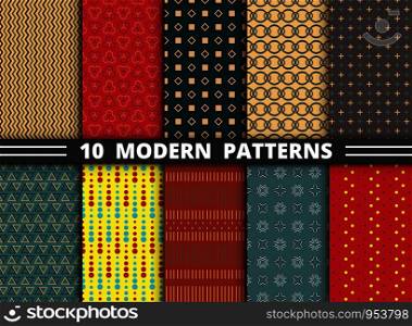 Abstract modern stylish design pattern of geometric colorful set background. vector eps10