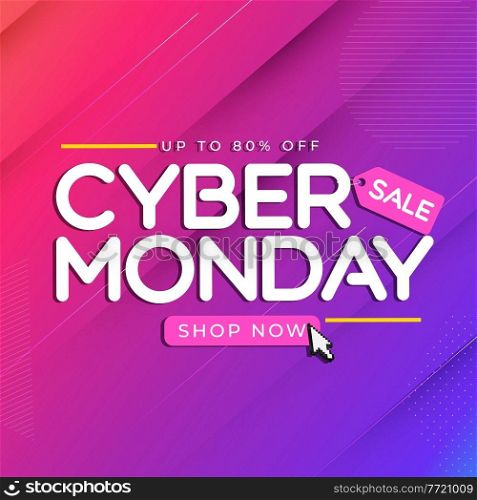 Abstract Modern Tech Cyber Monday Sale Special Offer Background. Vector Illustration EPS10. Abstract Modern Tech Cyber Monday Sale Special Offer Background. Vector Illustration