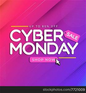 Abstract Modern Tech Cyber Monday Sale Special Offer Background. Vector Illustration EPS10. Abstract Modern Tech Cyber Monday Sale Special Offer Background. Vector Illustration