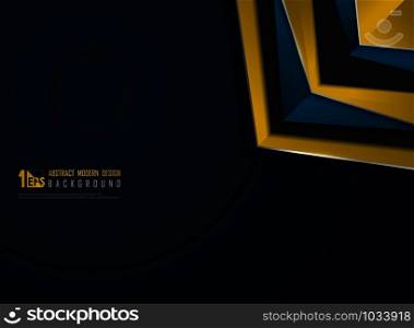 Abstract modern tech of luxury triangle geometric template design background. Decorate for poster, cover, annual report, template. illustration vector eps10
