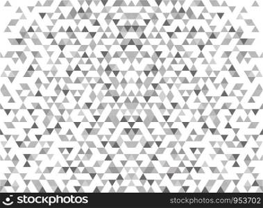 Abstract modern triangle pattern gradient gray background. Design for back part of artwork, ad, poster, web, page. eps10
