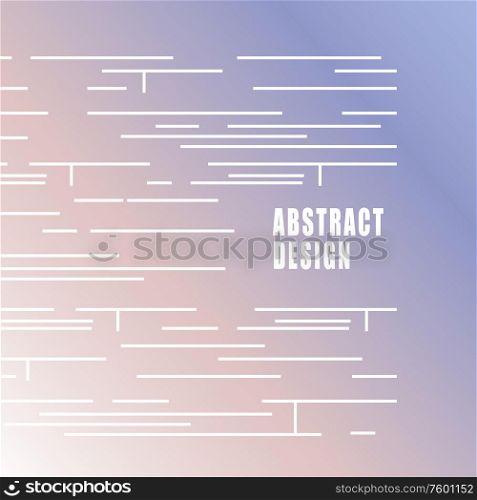 Abstract modern white lines on gradient vector background.. Abstract modern white lines on gradient vector background