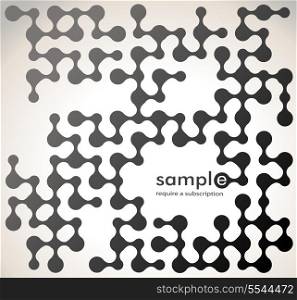 Abstract molecule background