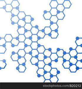 Abstract molecules and atoms hand draw design for background. Vector Illustration eps 10