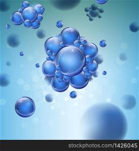 Abstract molecules design background