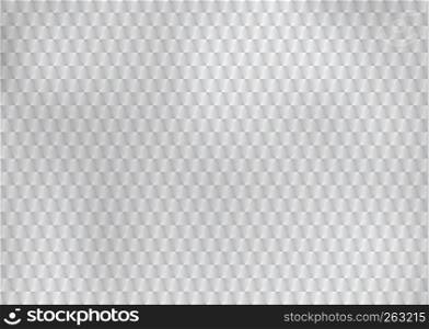 Abstract monochrome silver metal architectural background and texture. Triangles pattern. Vector illustration