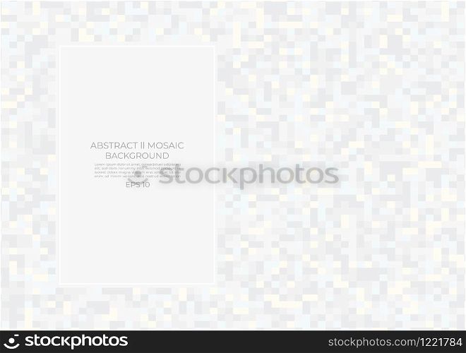 Abstract mosaic art background monochrome style with space for your text. vector illustration.