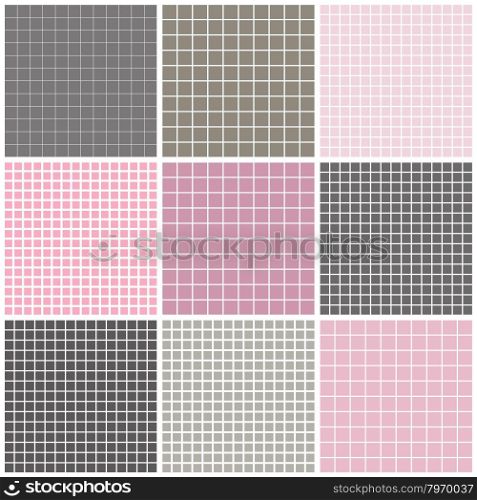 Abstract mosaic background.. Abstract mosaic backgrounds. Set Geometric vector pattern