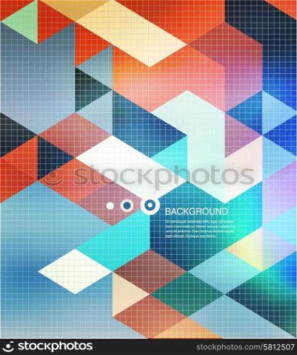 Abstract mosaic background. Shadows and blur background