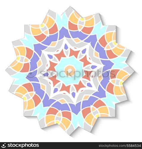 Abstract mosaic design element
