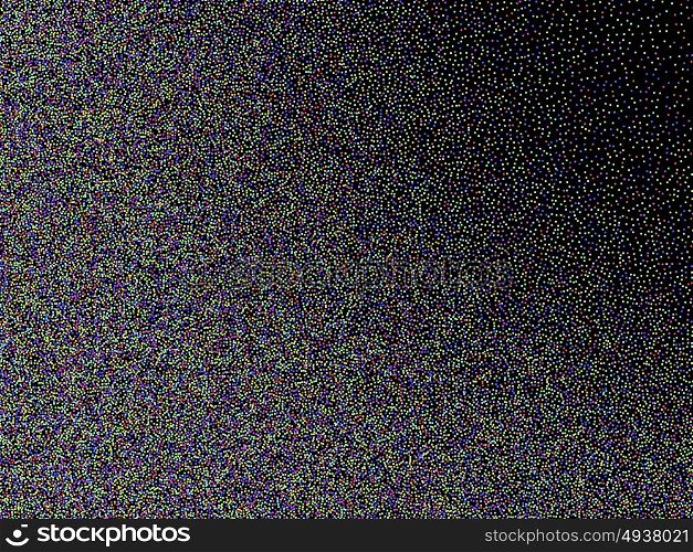 abstract mosaic, vector. Abstract background, optical illusion of gradient effect. Stipple effect. Mosaic abstract composition. Rhythmic colorful tiles. Decorative shapes. Spectrum background. Colorful particles