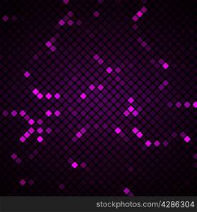 Abstract mosaic with purple background, stock vector