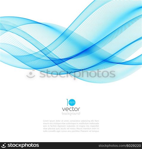 Abstract motion wave illustration. Abstract motion smooth color wave vector. Curve blue lines