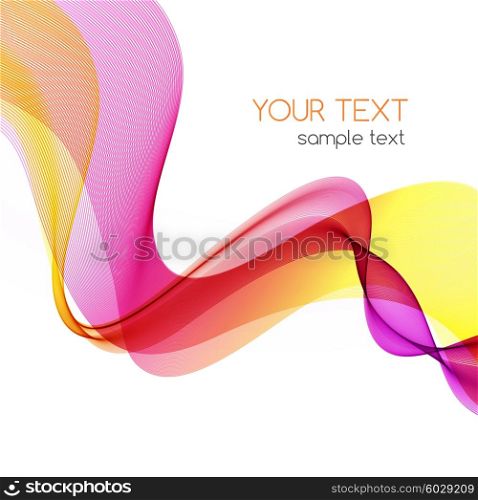 Abstract motion wave illustration. Abstract motion smooth color wave vector. Curve pink and yellow lines
