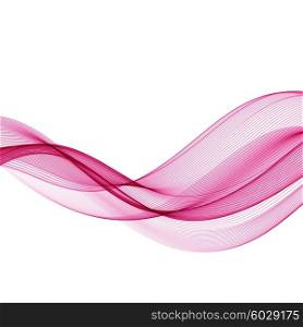 Abstract motion wave illustration. Abstract motion smooth color wave vector. Curve pink lines