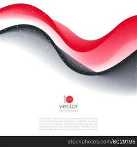 Abstract motion wave illustration. Abstract motion smooth color wave vector. Curve red and black lines