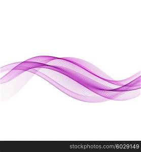 Abstract motion wave illustration. Abstract motion smooth color wave vector. Curve violet lines