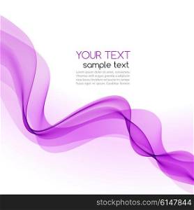 Abstract motion wave illustration. Abstract motion smooth color wave vector. Curve violet lines