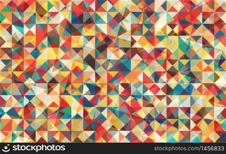 Abstract Multicolor triangle Background. Vector Illustration.