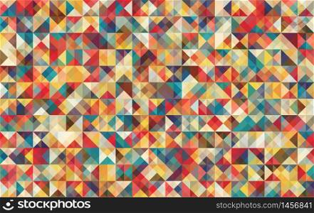 Abstract Multicolor triangle Background. Vector Illustration.