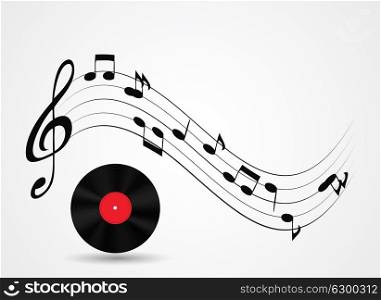Abstract music background vector illustration for your design. EPS10. Abstract music background vector illustration for your design