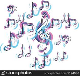Abstract music note illustration