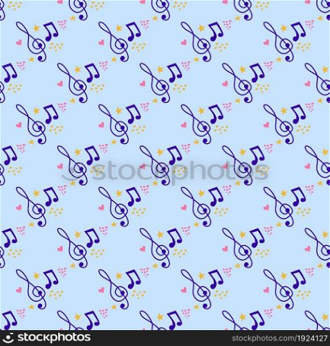 Abstract music notes seamless pattern background. musical illustration melody decoration.. Abstract music notes seamless pattern background. musical illustration melody decoration