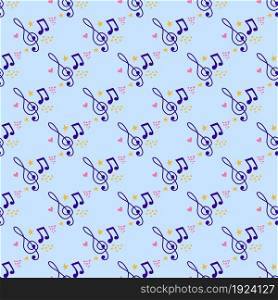 Abstract music notes seamless pattern background. musical illustration melody decoration.. Abstract music notes seamless pattern background. musical illustration melody decoration