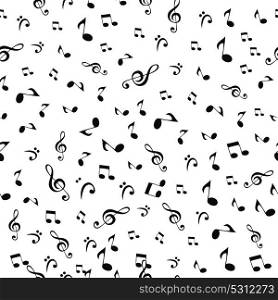 Abstract Music Notes Seamless Pattern Background Vector Illustration for Your Design EPS10. Abstract Music Notes Seamless Pattern Background Vector Illustra