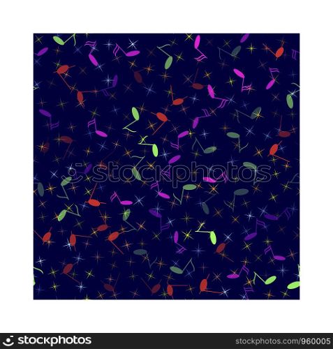 Abstract Music Seamless Pattern Background. Vector Illustration. EPS10. vector seamless pattern