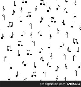 Abstract music seamless pattern background vector illustration for your design.